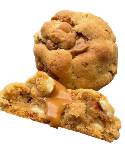 Biscoff Stuffed Cookie with white Choco chunks